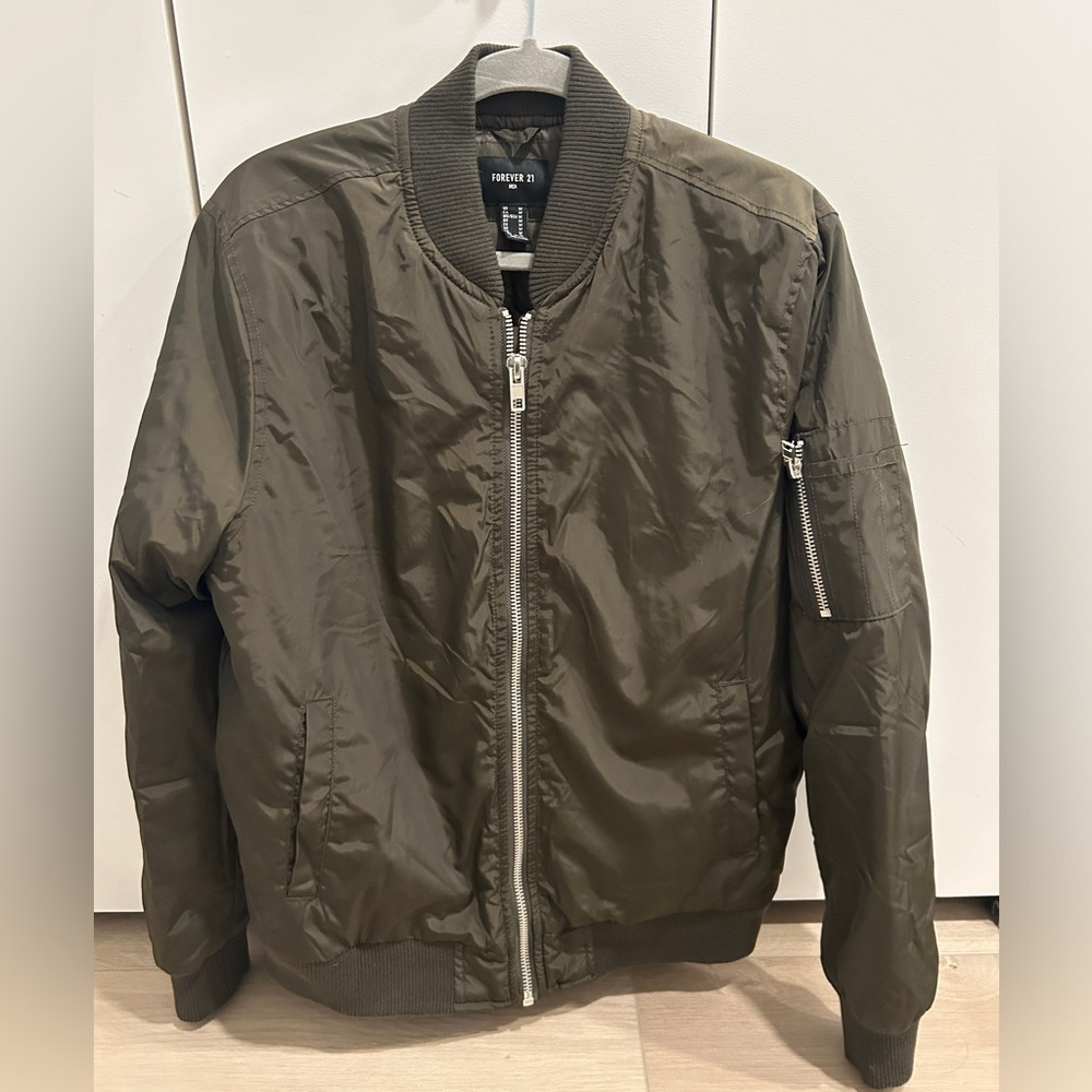 Army Green Bomber Jacket